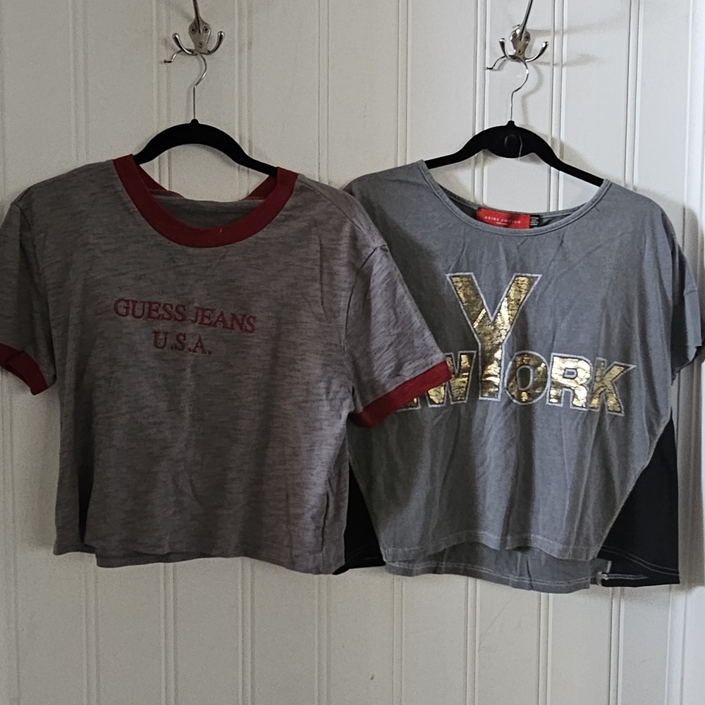 Women's Tshirt Bundle Guess Brand (Sz. L) and Akira Chicago Brand (Sz. M)